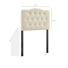 Load image into Gallery viewer, Annabel Premium Linen Blend Twin Headboard by Modway
