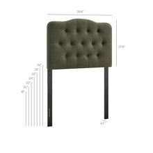 Load image into Gallery viewer, Annabel Premium Linen Blend Twin Headboard by Modway
