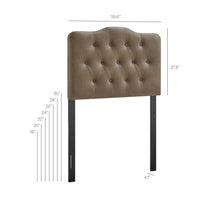 Load image into Gallery viewer, Annabel Faux Leather Twin Headboard by Modway
