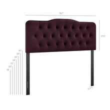 Load image into Gallery viewer, Annabel Stain-Resistant Performance Velvet King Headboard by Modway
