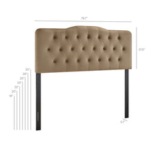 Load image into Gallery viewer, Annabel Stain-Resistant Performance Velvet King Headboard by Modway
