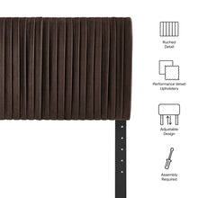 Load image into Gallery viewer, Eloise Stain-Resistant Performance Velvet Twin Headboard by Modway
