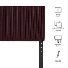 Load image into Gallery viewer, Eloise Stain-Resistant Performance Velvet Twin Headboard by Modway
