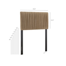 Load image into Gallery viewer, Eloise Stain-Resistant Performance Velvet Twin Headboard by Modway
