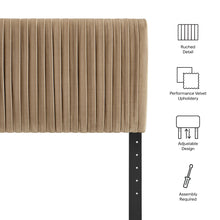 Load image into Gallery viewer, Eloise Stain-Resistant Performance Velvet King Headboard by Modway
