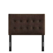 Load image into Gallery viewer, Emily Stain-Resistant Performance Velvet Twin Size Headboard by Modway
