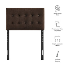 Load image into Gallery viewer, Emily Stain-Resistant Performance Velvet Twin Size Headboard by Modway

