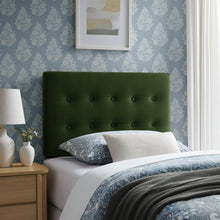 Load image into Gallery viewer, Emily Stain-Resistant Performance Velvet Twin Size Headboard by Modway
