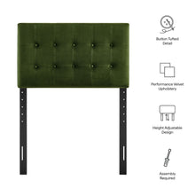Load image into Gallery viewer, Emily Stain-Resistant Performance Velvet Twin Size Headboard by Modway
