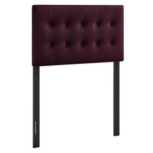 Load image into Gallery viewer, Emily Stain-Resistant Performance Velvet Twin Size Headboard by Modway
