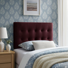 Load image into Gallery viewer, Emily Stain-Resistant Performance Velvet Twin Size Headboard by Modway
