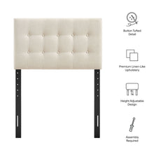 Load image into Gallery viewer, Emily Fabric Upholstered Twin Size Headboard by Modway
