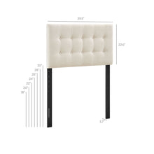 Load image into Gallery viewer, Emily Fabric Upholstered Twin Size Headboard by Modway

