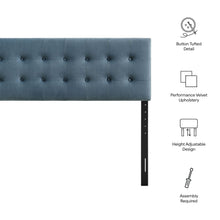 Load image into Gallery viewer, Emily Stain-Resistant Performance Velvet Full Size Headboard by Modway
