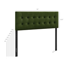 Load image into Gallery viewer, Emily Stain-Resistant Performance Velvet Full Size Headboard by Modway

