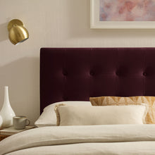 Load image into Gallery viewer, Emily Stain-Resistant Performance Velvet Queen Size Headboard by Modway
