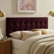 Load image into Gallery viewer, Emily Stain-Resistant Performance Velvet Queen Size Headboard by Modway
