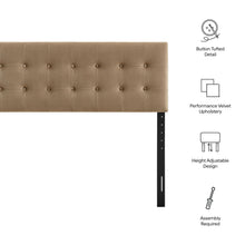 Load image into Gallery viewer, Emily Stain-Resistant Performance Velvet King Size Headboard by Modway
