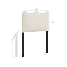 Load image into Gallery viewer, Athena Stain-Resistant Performance Velvet Twin Size Headboard by Modway
