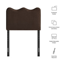 Load image into Gallery viewer, Athena Stain-Resistant Performance Velvet Twin Size Headboard by Modway
