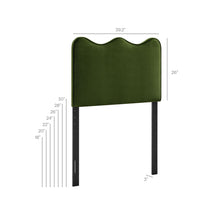 Load image into Gallery viewer, Athena Stain-Resistant Performance Velvet Twin Size Headboard by Modway
