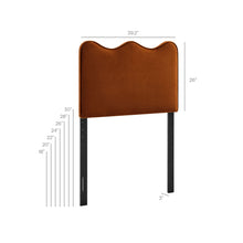 Load image into Gallery viewer, Athena Stain-Resistant Performance Velvet Twin Size Headboard by Modway
