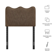 Load image into Gallery viewer, Athena Striped Fabric Upholstered Twin Size Headboard by Modway
