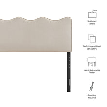 Load image into Gallery viewer, Athena Stain-Resistant Performance Velvet Full Size Headboard by Modway
