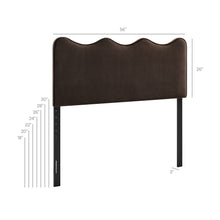 Load image into Gallery viewer, Athena Stain-Resistant Performance Velvet Full Size Headboard by Modway
