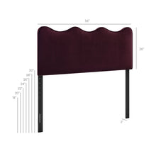 Load image into Gallery viewer, Athena Stain-Resistant Performance Velvet Full Size Headboard by Modway
