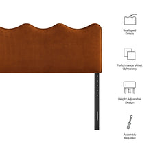 Load image into Gallery viewer, Athena Stain-Resistant Performance Velvet Full Size Headboard by Modway
