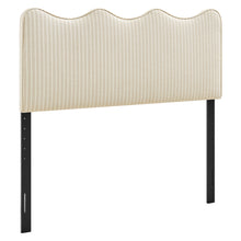 Load image into Gallery viewer, Athena Striped Fabric Upholstered Full Size Headboard by Modway
