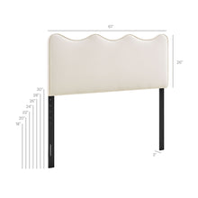 Load image into Gallery viewer, Athena Stain-Resistant Performance Velvet Queen Size Headboard by Modway

