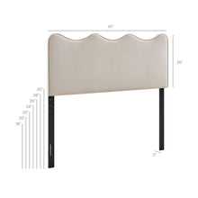 Load image into Gallery viewer, Athena Stain-Resistant Performance Velvet Queen Size Headboard by Modway
