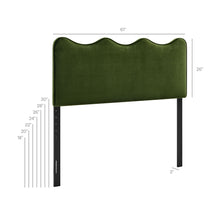 Load image into Gallery viewer, Athena Stain-Resistant Performance Velvet Queen Size Headboard by Modway
