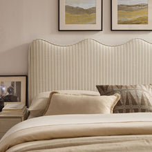 Load image into Gallery viewer, Athena Striped Fabric Upholstered Queen Size Headboard by Modway

