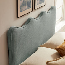Load image into Gallery viewer, Athena Striped Fabric Upholstered Queen Size Headboard by Modway
