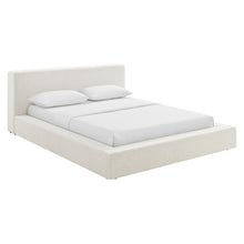 Load image into Gallery viewer, Luma Chenille Upholstered King Platform Bed Frame by Modway

