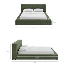 Load image into Gallery viewer, Luma Chenille Upholstered Queen Platform Bed Frame by Modway
