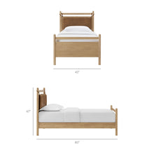 Load image into Gallery viewer, Leni Twin Size Vegan Leather and Wood Platform Bed Frame by Modway
