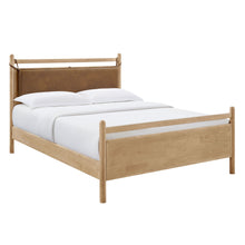 Load image into Gallery viewer, Leni Full Size Vegan Leather and Wood Platform Bed Frame by Modway
