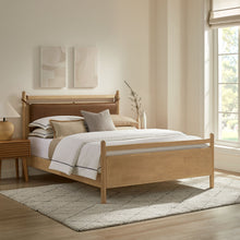 Load image into Gallery viewer, Leni Queen Size Vegan Leather and Wood Platform Bed Frame by Modway
