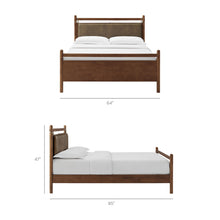 Load image into Gallery viewer, Leni Queen Size Vegan Leather and Wood Platform Bed Frame by Modway
