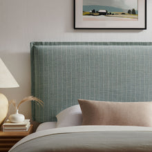 Load image into Gallery viewer, Camille Striped Linen Blend Twin Size Headboard by Modway
