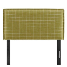Load image into Gallery viewer, Camille Checkered Linen Blend Twin Size Headboard by Modway
