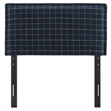 Load image into Gallery viewer, Camille Checkered Linen Blend Twin Size Headboard by Modway
