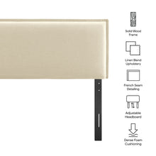 Load image into Gallery viewer, Camille Upholstered Linen Blend Full Size Headboard by Modway
