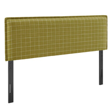 Load image into Gallery viewer, Camille Checkered Linen Blend Full Size Headboard by Modway
