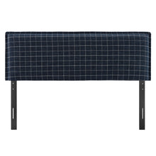 Load image into Gallery viewer, Camille Checkered Linen Blend Full Size Headboard by Modway

