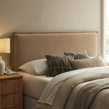 Load image into Gallery viewer, Camille Upholstered Linen Blend King Size Headboard by Modway
